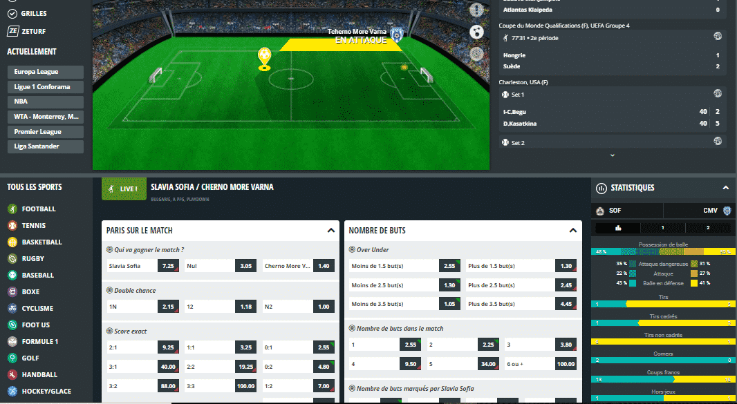 rencontres sportives en direct